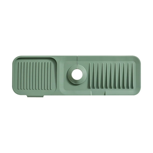 Almohadilla antigoteo de silicona personalizable para grifo | Organizador impermeable para fregadero de cocina y tapete de drenaje