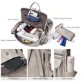 thumbnail image 5 of Shrrie Backpack Purse for Women Fashion Leather Backpack Purse Designer Travel Backpack Convertible Shoulder Bag with Wristlet for Work College, 5 of 6