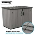 thumbnail image 3 of Lifetime Rough-Cut Polyethylene Horizontal DIY Storage Shed, 52" x 42.5" x 75.2", Gray (60296U), 3 of 10