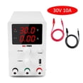 thumbnail image 1 of Lab DC Adjustable Power Supply 30V 10A LED LCD Digital Lab Bench Power Source Digital Switch Stabilized Voltage Regulator 3010D ,Excellent Compatibility, 1 of 7