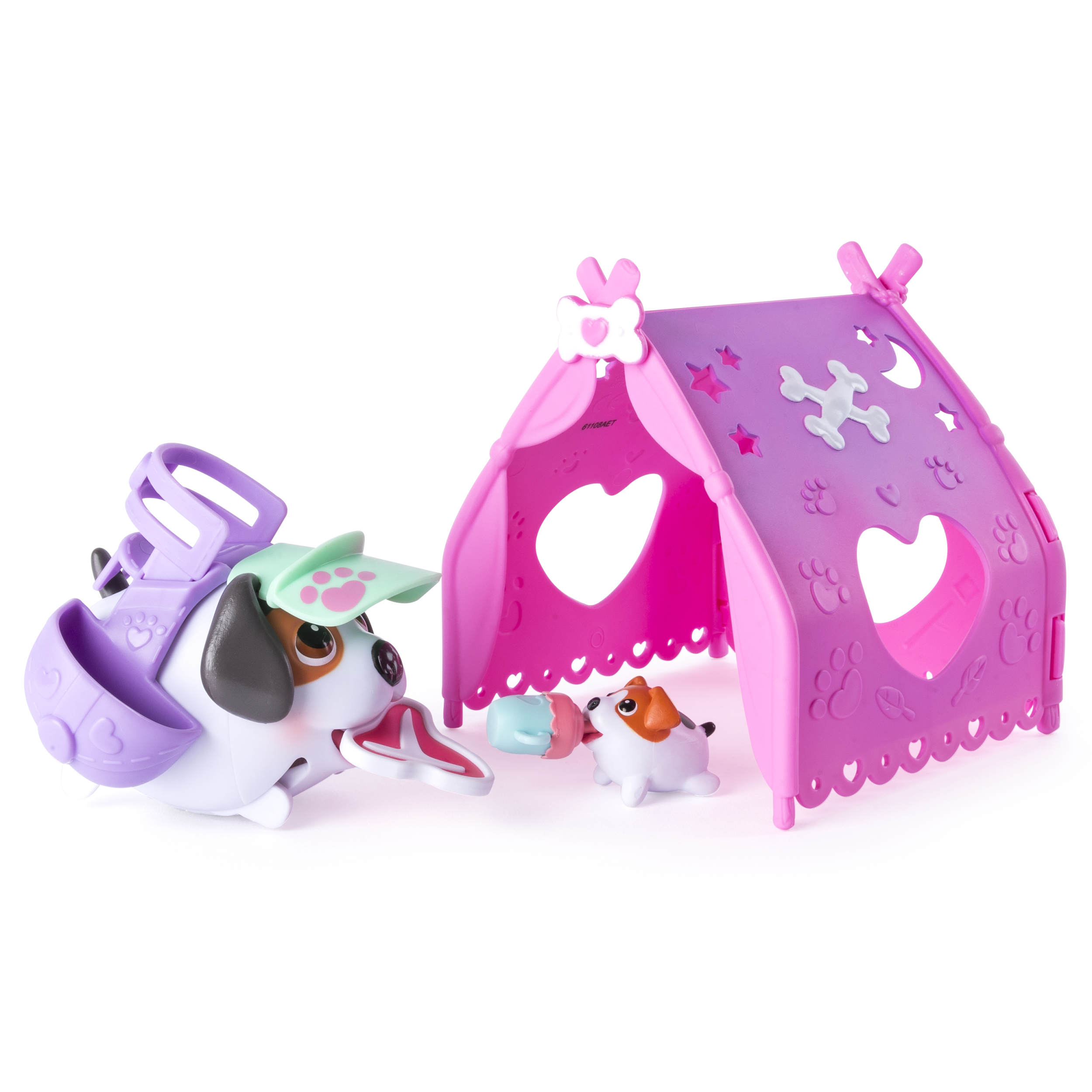Chubby Puppies & Friends - Camping Pups - Tent Playset - Beagle - image 4 of 7