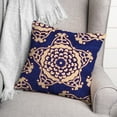thumbnail image 3 of Creative Products Large Blue Cream Star Pattern 20x20 Indoor / Outdoor Pillow, 3 of 3