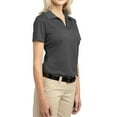 thumbnail image 4 of Mafoose Women's Tech Pique Polo T-Shirt Grey Smoke Large, 4 of 5