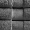 thumbnail image 4 of Madison Park Signature 6-Piece Transitional Cotton Bath Towel Set in Charcoal, 4 of 9