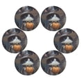 thumbnail image 7 of WOBOGO Wizard Kitten Round Placemats Set of 4 Heat Resistant Washable Kitchen Table Decorations 15.4in, 7 of 7