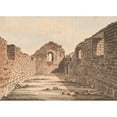 thumbnail image 2 of Oluf Olufsen Bagge 18x14 Black Ornate Wood Framed Double Matted Museum Art Print Titled - Church Ruin in Greenland. Illustration to W.A. Graah. Study Journey to the East Coast of Greenl, 2 of 5