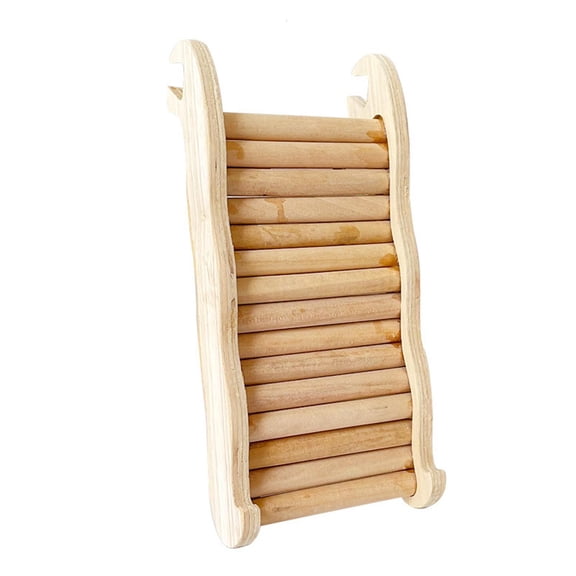 Yammee Hamster Climbing Ladder Wooden Bridge for Guinea Pigs Rats Hedgehog Gerbils Mouse Bunny Small Pet Cage Accessory