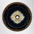 thumbnail image 4 of Juvia USA Classic Black Vitreous China 16in Circular Vessel Sink, 4 of 4