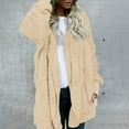 thumbnail image 2 of Womens Cardigans Lightweight Autumn And Winter New Plush Warm Mid Length Solid Color Coat Cardigan Sweaters for Women, 2 of 5