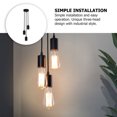 thumbnail image 3 of RUNROTOO 1Pc Modern Design Room Lamp Three-head Design Black Iron for Living Space, 3 of 8
