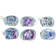 12 Pack of Silver Metallic Mystical Unicorn Toy Coin Bag Pouch Party Favors