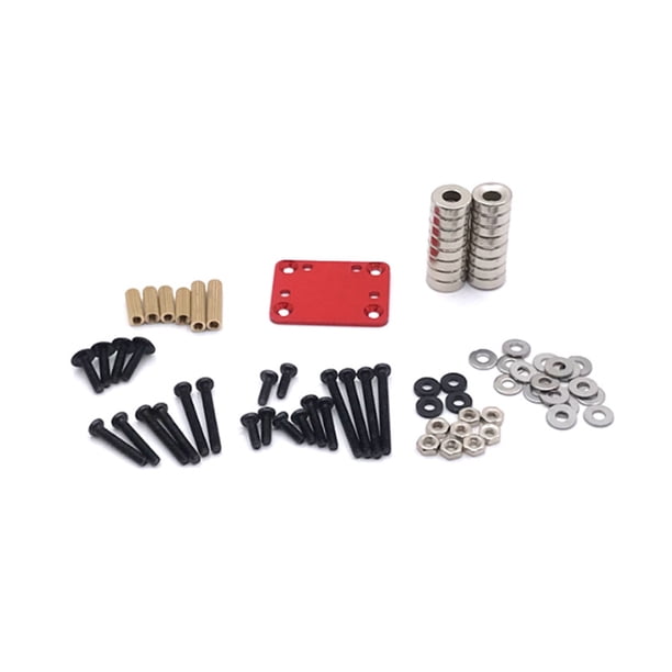 Kit de herramientas de RC Piezas de modificación de automóviles Suministros de automóviles Herramientas para reparar el reemplazo del vehículo para 1/28 K979 K989 P929 Rojo 1 Conjunto Noticed FN009813-02
