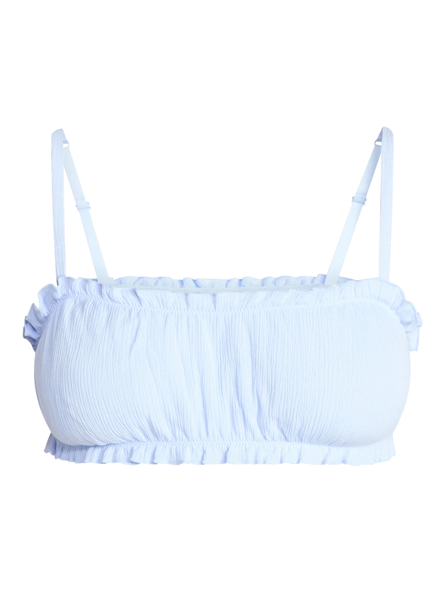 No Boundaries Ruched Woven Bralette, Women's XS-XXXL