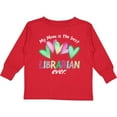 thumbnail image 3 of Inktastic My Mom is the Best Librarian Ever Boys or Girls Long Sleeve Toddler T-Shirt, 3 of 5