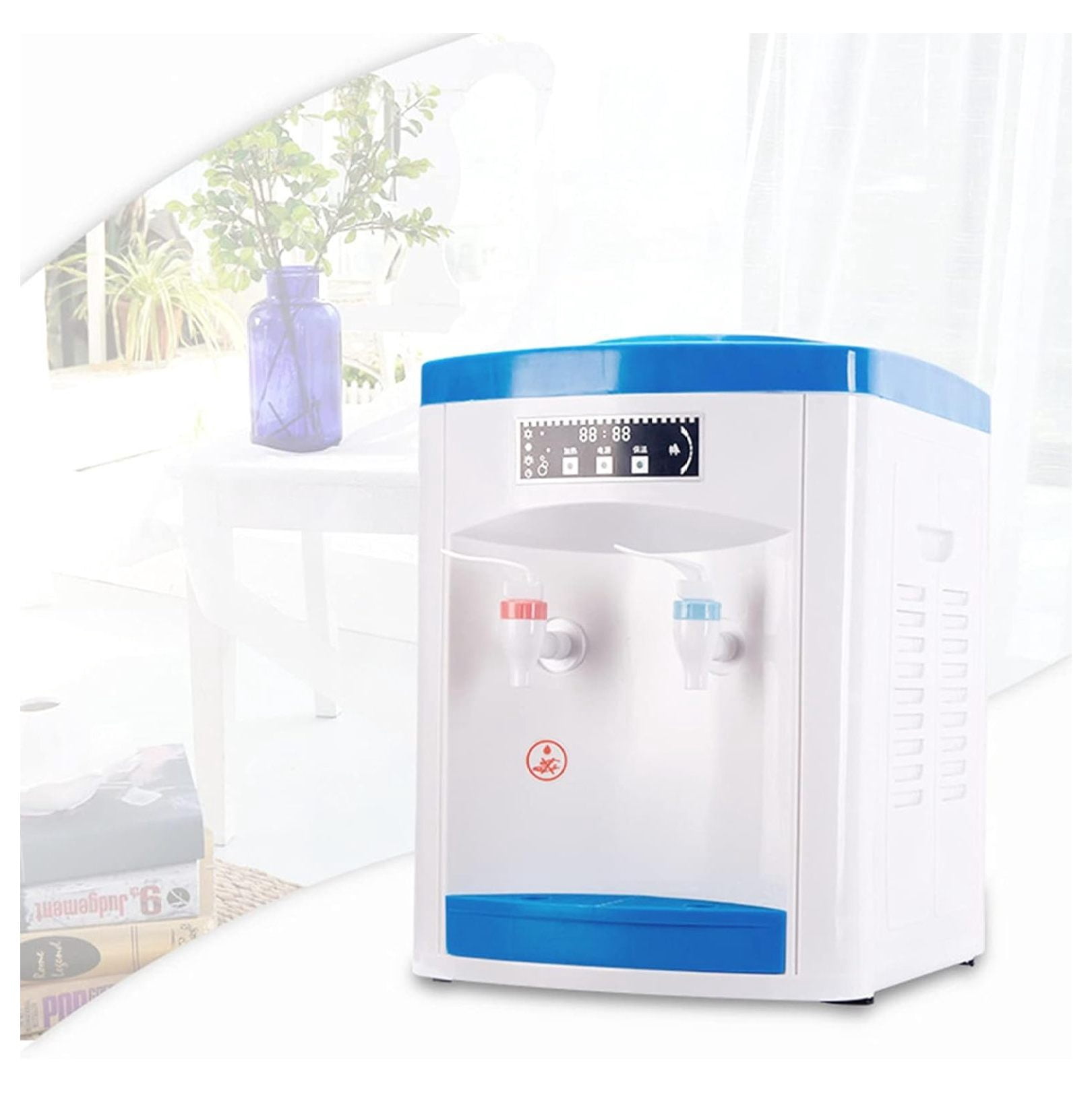 5 Gallon Top Loading Water Cooler Dispenser Cold/Hot Water Dispenser Home Office Drinking Machine 110V (White)
