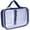 navy, variant on ZIPIT: Travel Makeup Bag - Black & Purple Flowers - Protective Hard Shell, Large Cosmetic Case, Transparent Zipper Lid, Handle, Toiletry Organizer