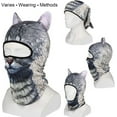 thumbnail image 6 of 3D Animal Balaclava Bicycle Cycling Ski Hats Party Cat Dog Full Face Mask Funny Neck Gaiter Windproof Soft Animal with Ears Hats, 6 of 10