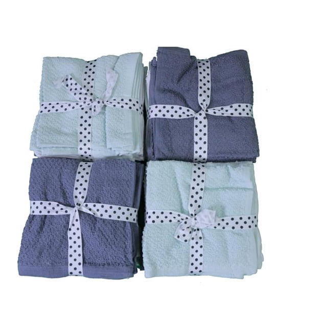 Home Decor 543721 13x13 cm Face Towel Set, Assorted Color - 24 Piece