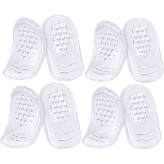 Womens Boots 4 Pairs Heel Pads Heel Grips Shockproof Heel Cushions Self-Adhesive Shoes Inserts Heel Pads Reusable Heel Inserts for Women Heels Men Shoes Clear Heels