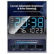 thumbnail image 4 of 8.4In Large Digital Wall Clock,Led Alarm Clock with Digits,Blue, 4 of 5