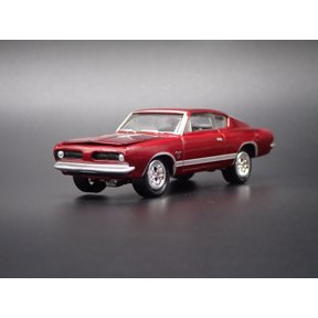 (Open Box) 1968 68 PLYMOUTH BARRACUDA CUDA FASTBACK 1/64 SCALE DIORAMA DIECAST MODEL CAR