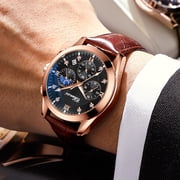 Top Luxury CHENXI Watches For Men Sport Chronograph Waterproof Quartz Wrist Watch Male Fashion Leather Strap Business Watches