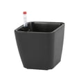 thumbnail image 2 of S SERENABLE Plastic Self Watering Plant Pot with Water Level Indicator for Orchids Cacti Black, 2 of 9