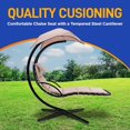 thumbnail image 5 of SereneLife Chaise Longue Zéro Gravité Rembourrée, 5 of 5
