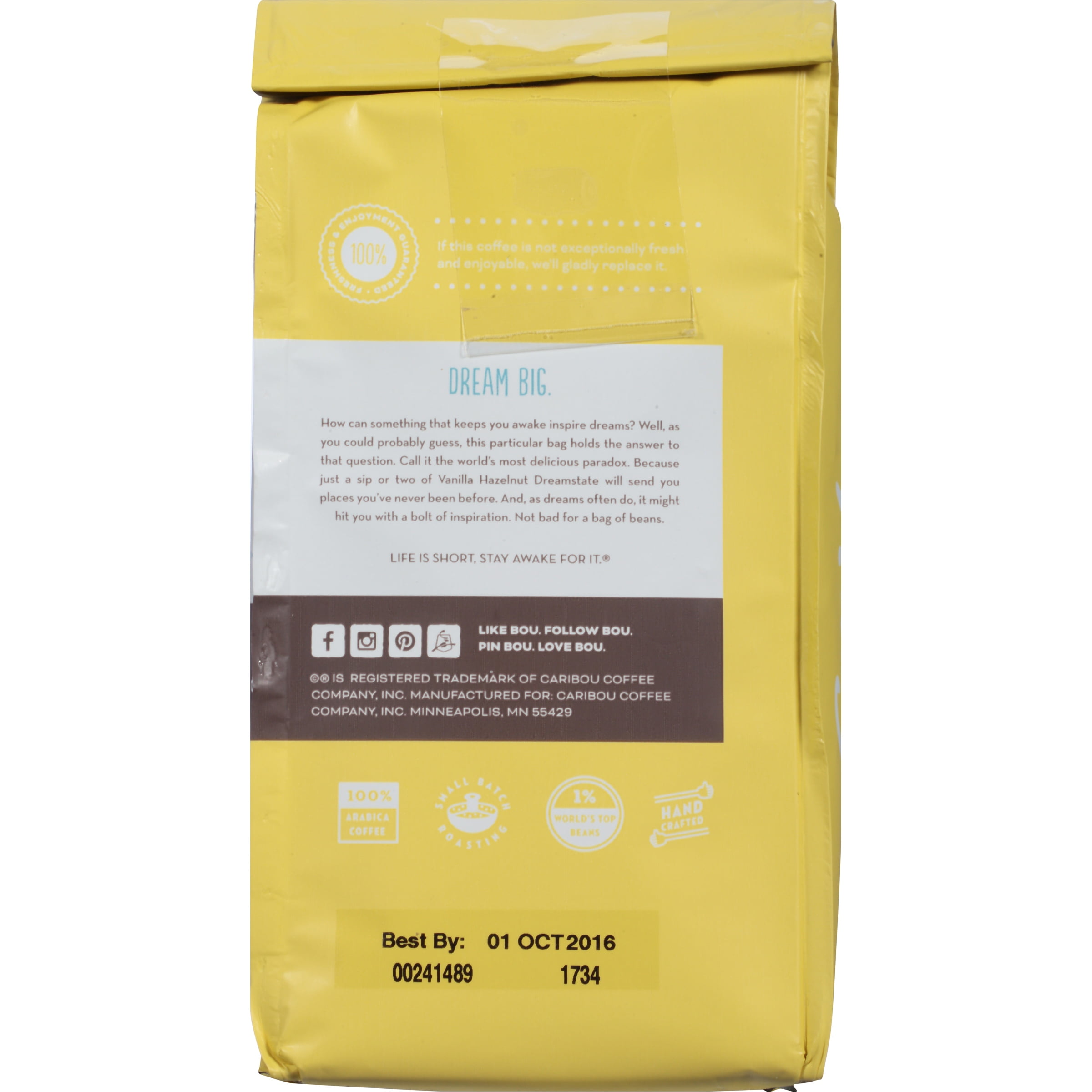 Caribou Coffee Vanilla Hazelnut Dreamstate Ground 11 Oz Caribou Coffee Vanilla Hazelnut Dreamstate Ground 11 Oz