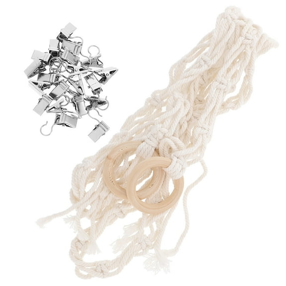 HEALEEP 1Pcs Wood and Cotton Stuffed Animal Hanging Storage for Kids Room