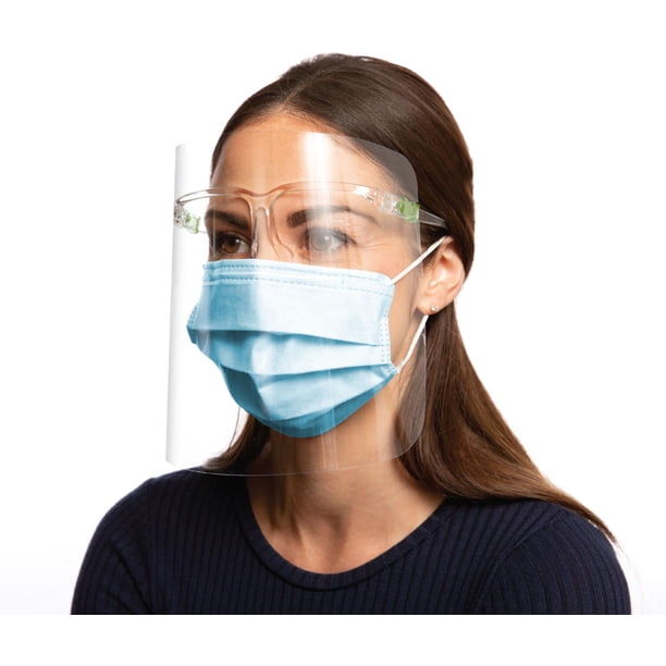 Protectores faciales FLTR antiempañantes, paquete de 10, protección total
