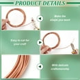 thumbnail image 4 of 1 pc 19.7Ft Square Copper Wire 16 Gauge Pure Copper Wire Craft Wire for Jewelry Making Gem Metal Wrap Garden Sculpting Armature Half Hard, 4 of 8