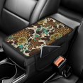 thumbnail image 2 of Chririnla Car Armrest Cover for Automotive, Comfortable Easy to Install Center Console Pad for SUV Car Armrest Cover Pad, Leopard, 2 of 6