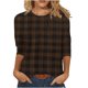thumbnail image 2 of Pntutb - Camiseta de manga 3/4 con cuello redondo para mujer Pntutb Pntutb-2282, 2 of 5