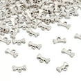 thumbnail image 3 of GKNET 100pcs Alloy Charms Bone Shape Dog Pet Theme Pendants Antique Silver 7x11mm, 3 of 6