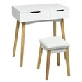 thumbnail image 2 of Patiojoy Coiffeuse avec Miroir à Rabat 2-en-1 Commode et Tabouret, 2 of 6