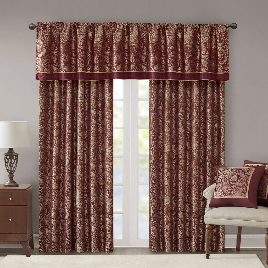 Jacquard Curtain Panel Pair (2 Pcs Window Panels)