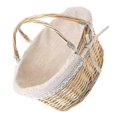 thumbnail image 1 of Cesta de boda tejida a mano, cesta de almacenamiento de flores, cesta de mano decorativa, 1 of 1