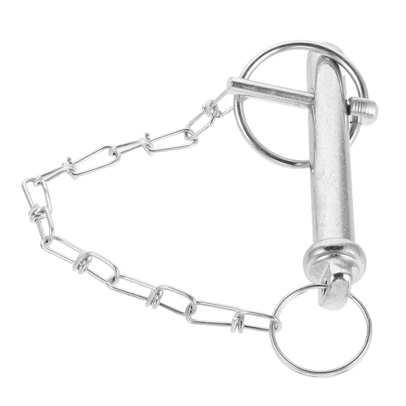 BESTYASH Heavy Duty Metal Trailer Pin with Chain for Secure Axle Mounting and Hitch Fastening