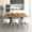 Black Brown, variant on White+Oak Wood Extendable Dining Table - 78.74 in L for 6-10 People