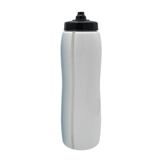 Botella de agua deportiva, botella exprimible, botella deportiva, jarra de agua, botella de bebida, taza de agua para bicicleta, correr, fútbol, ciclismo Boca corta blanca