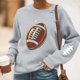 thumbnail image 1 of TaTaai Women Baseball Print Crew Neck Long Sleeve Drop Shoulder Top Hoodie Ladies Spring Autumn Daily Commute Street Wear Soft Comfortable No Fading Machine Washable Stylish Top Gift, 1 of 4