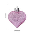 thumbnail image 3 of Orangide 36PCS Valentine's Day Heart Ornaments, Pink Heart Shaped Ornaments, Heart Hanging Ornaments, Glossy Heart Baubles Hanging Decorations for Valentine's Day Wedding Home Party Decor, 3 of 5