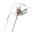 thumbnail image 4 of Toystoory Flor nieve escarcha rama de pino flores fotografía decoración de fondo DIY accesorios de Navidad suministros de decoración del hogar Kits de decoración para fiestas, 4 of 6