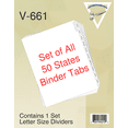 thumbnail image 3 of Exhibitindexes® Pre-Labeled State Divider/Index Tabs. Unpunched to Accommodate Various Binding Systems - Letter Size - Made in The USA, 3 of 3