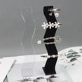 thumbnail image 3 of 2x Hair Clip Display Stand Storage Stand Dresser Gifts Accessories Fixing Tools Headwear Holder Storage Rack Headband Display for girls Black, 3 of 8
