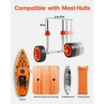 thumbnail image 5 of KFFKFF Kayak Cart with 250 lbs Load Capacity, Canoe Dolly Featuring 7.5-inch Solid Rubber Tires and Kickstand, Quick Assembly and Disassembly, Ideal for Kayaks, Canoes, and Paddleboards, 5 of 9