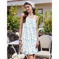 thumbnail image 5 of Ekouaer Nightgowns for Women Sleeveless Night Gown V Neck Sleep Shirt Chemise Night Shirt Soft Sleep Dress, 5 of 6