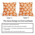 thumbnail image 6 of Orange Pillow Covers 20X20 Inch White Floral Daisy Geometry Decorative Couch Pillow Cases Spring Summer Flower Throw Pillows Set of 2 Farmhouse Home Decor for Room Porch Patio Couch Outdoor, 6 of 6