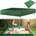 thumbnail image 1 of Cubierta cuadrada para caja de arena, cubierta para caja de arena con cordón, tela Oxford, cubierta para caja de arena de tafetán, lona impermeable y a prueba de polvo, verde, 150 x 150 cm -, 1 of 5
